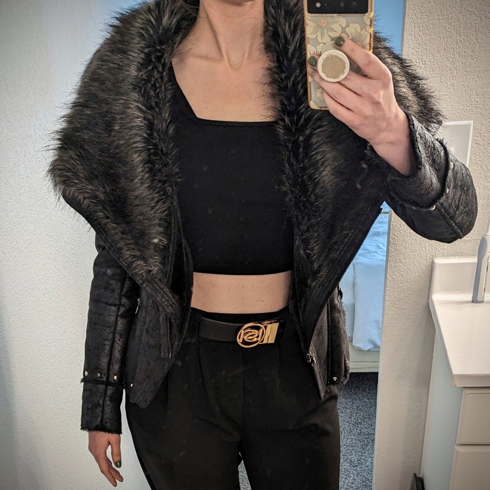 Guess Faux Fur Jacket